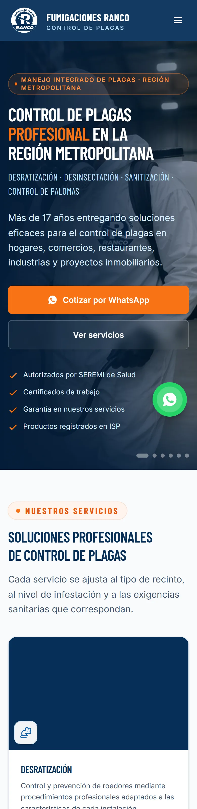 Fumigaciones Ranco
