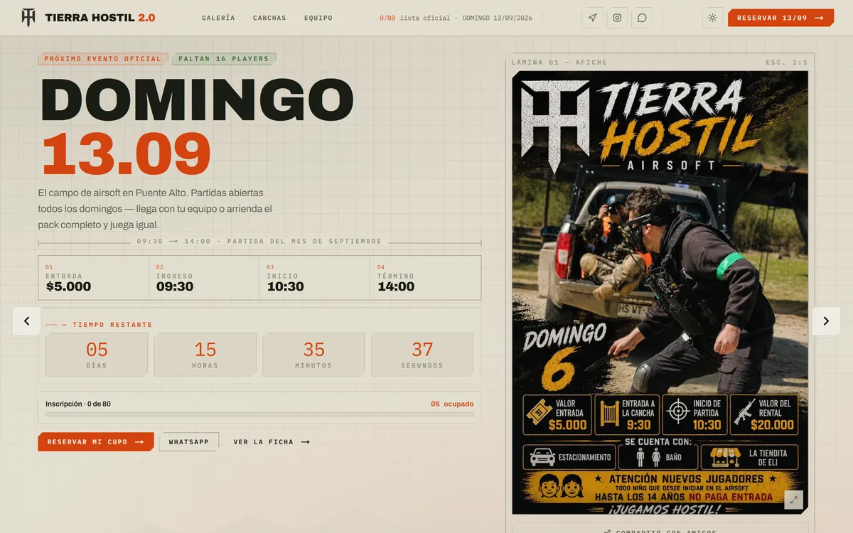 Tierra Hostil 2.0 Airsoft