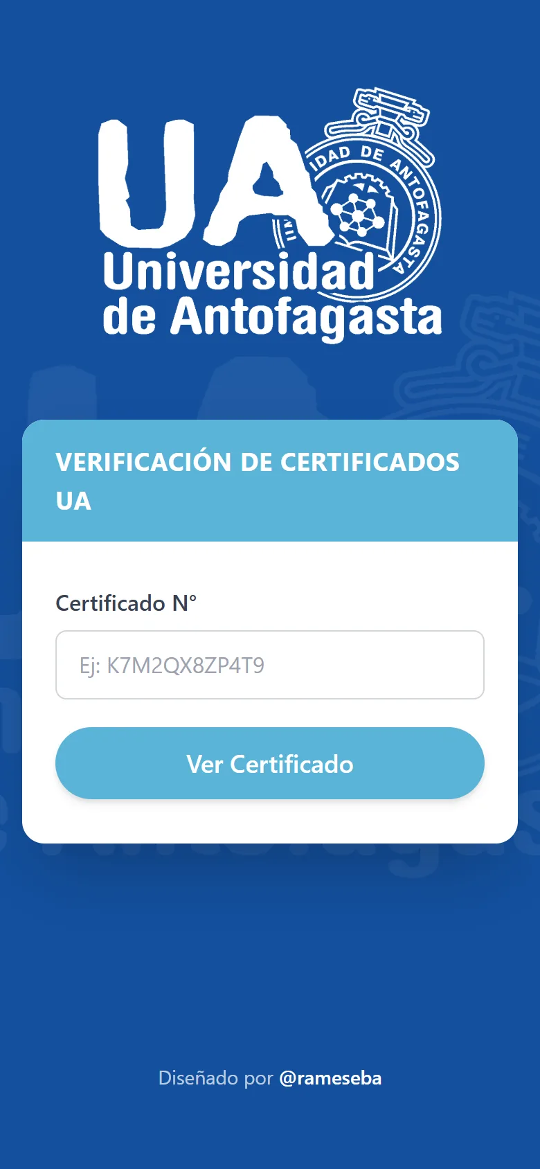 Verificación de Certificados UA